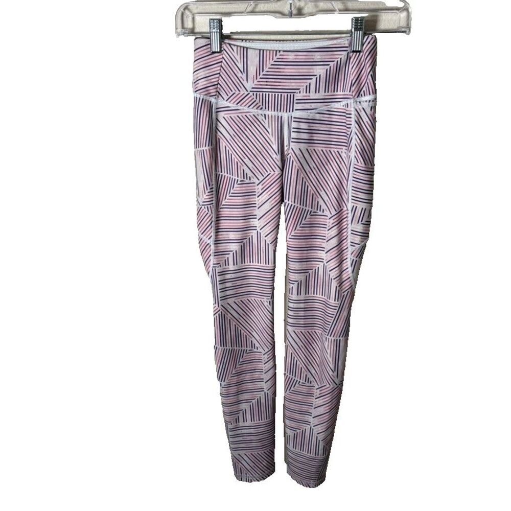 Calia Leggings Women's XS Printed Athletic Active Pull On Purple Vented